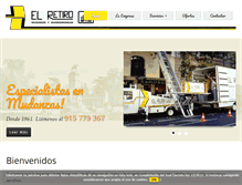 Tablet Screenshot of mudanzaselretiro.net
